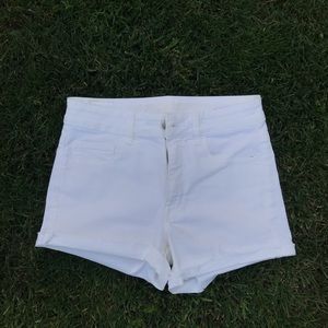 American Eagle Hi Rise Shortie White Shorts Size 4